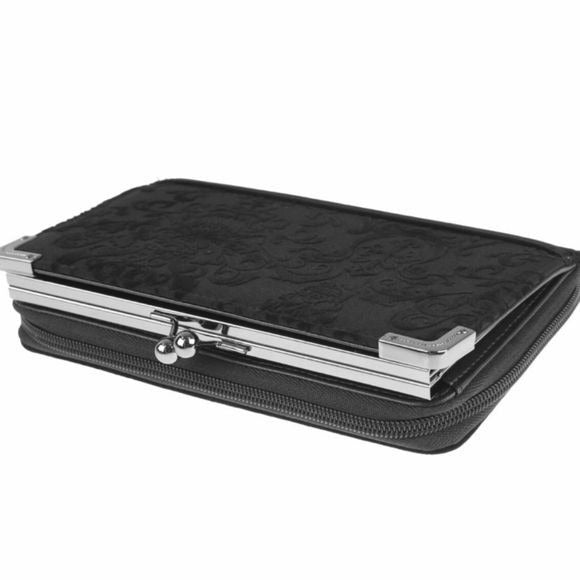 Haunted Soul Wallet | Velvet Burnout Goth Punk Kiss Lock Clutch - Killstar - Wallets