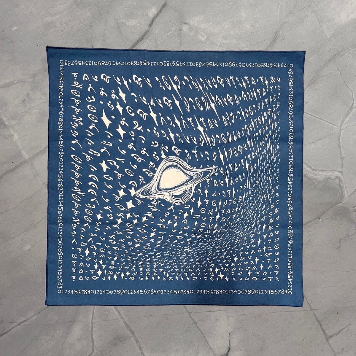 Cerulean Altar Cloth - Tarot Altar Cloth - Spiritual Divination Cloth