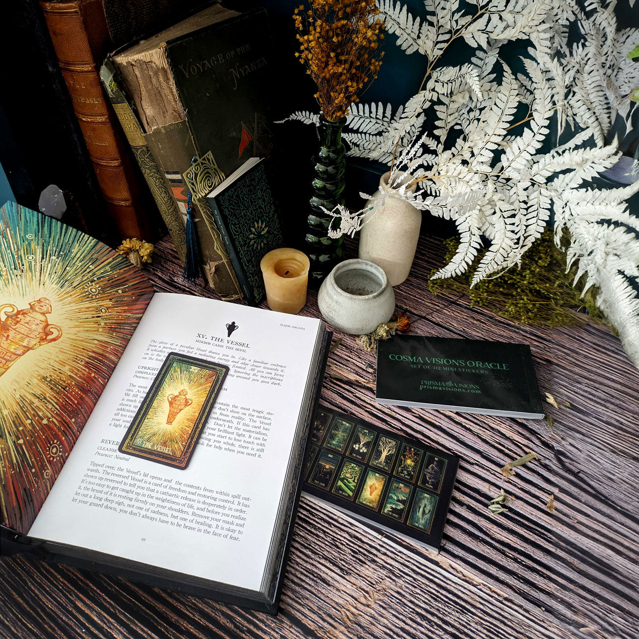 Visions Sticker Book - Tarot Journal Stickers - Oracle Card Tracking