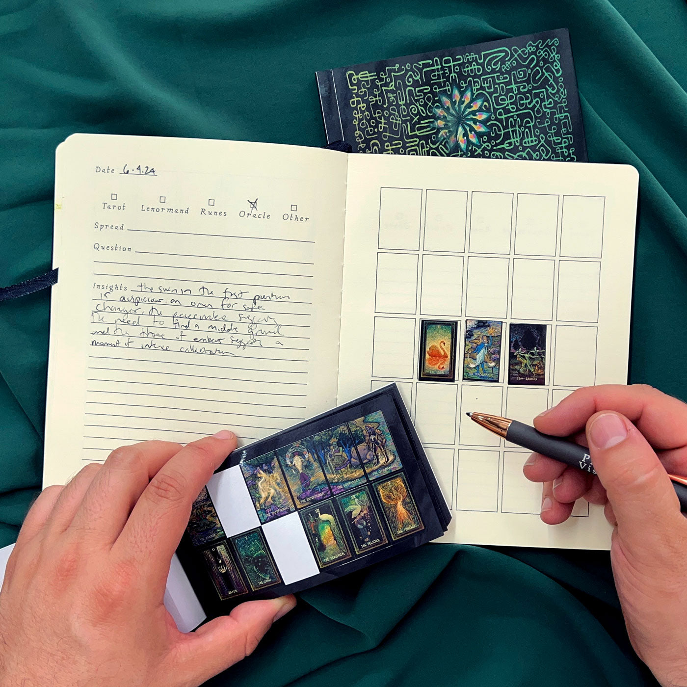 Visions Sticker Book - Tarot Journal Stickers - Oracle Card Tracking