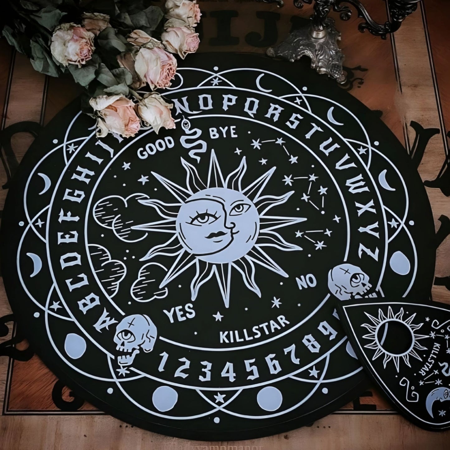 Spiritus Round Spirit Board W/ Planchette For Mystical Guidance -  - game