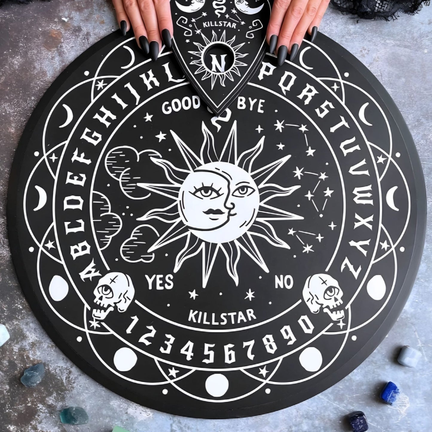 Spiritus Round Spirit Board W/ Planchette For Mystical Guidance -  - game