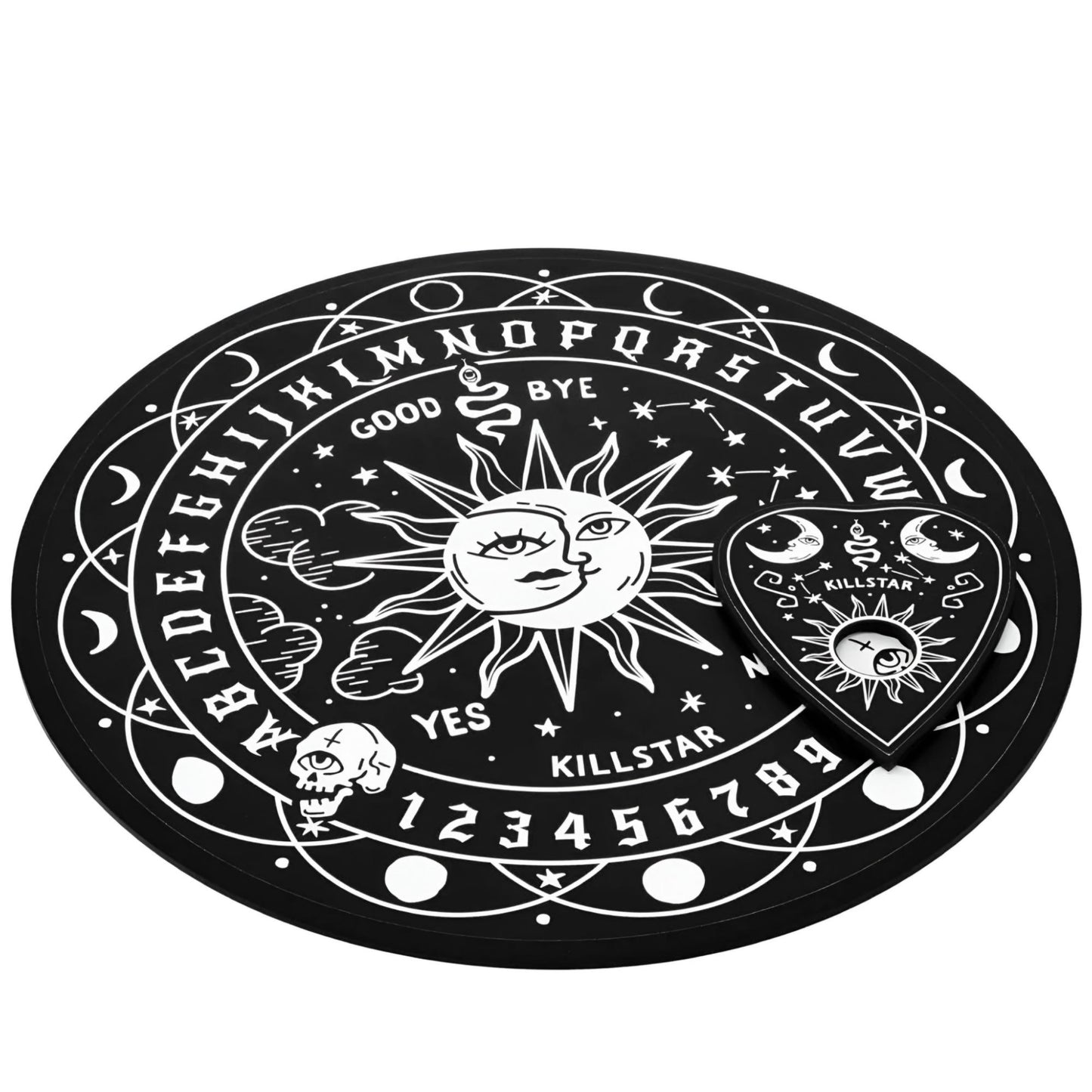 Spiritus Round Spirit Board W/ Planchette For Mystical Guidance -  - game