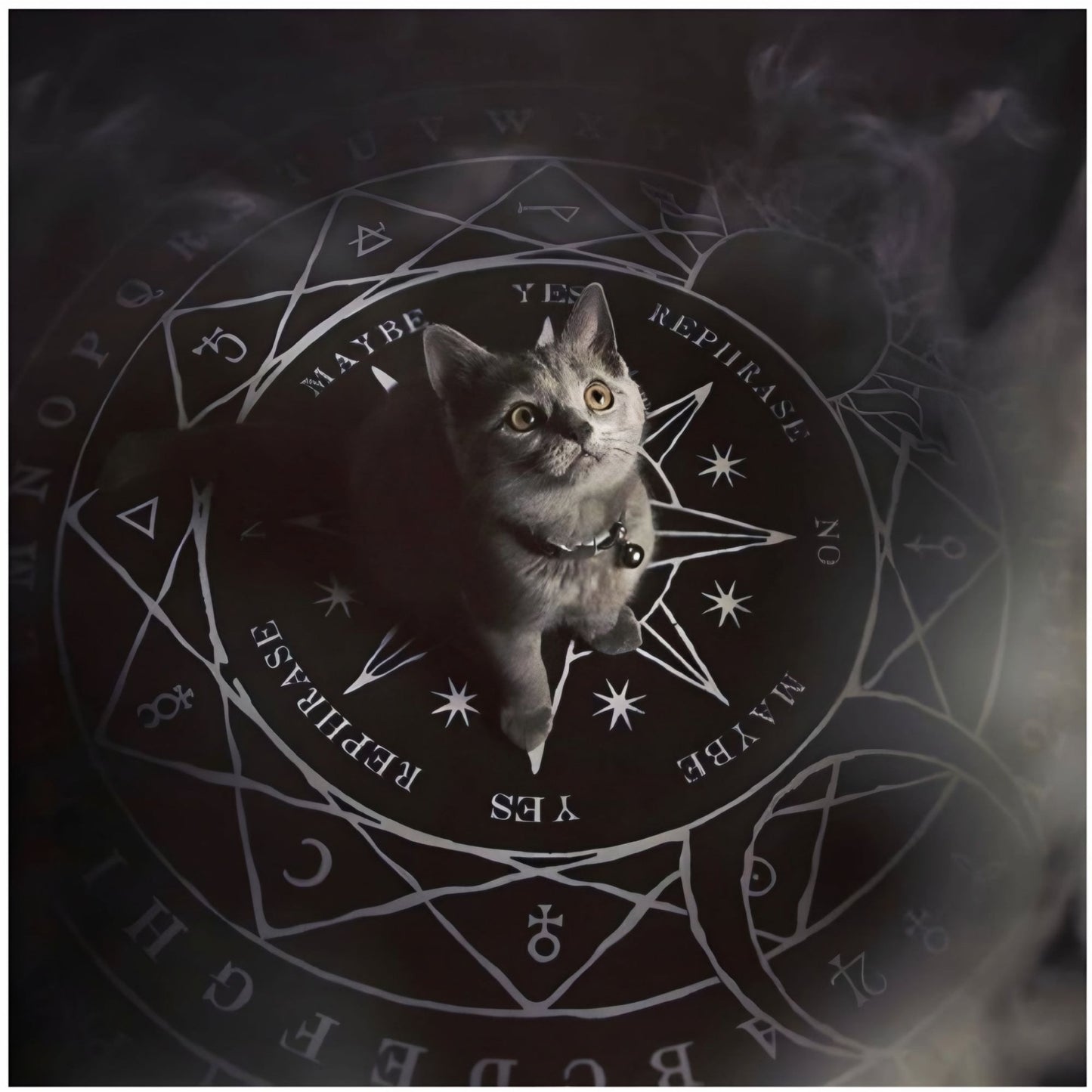 Spiritus Round Spirit Board W/ Planchette For Mystical Guidance -  - game