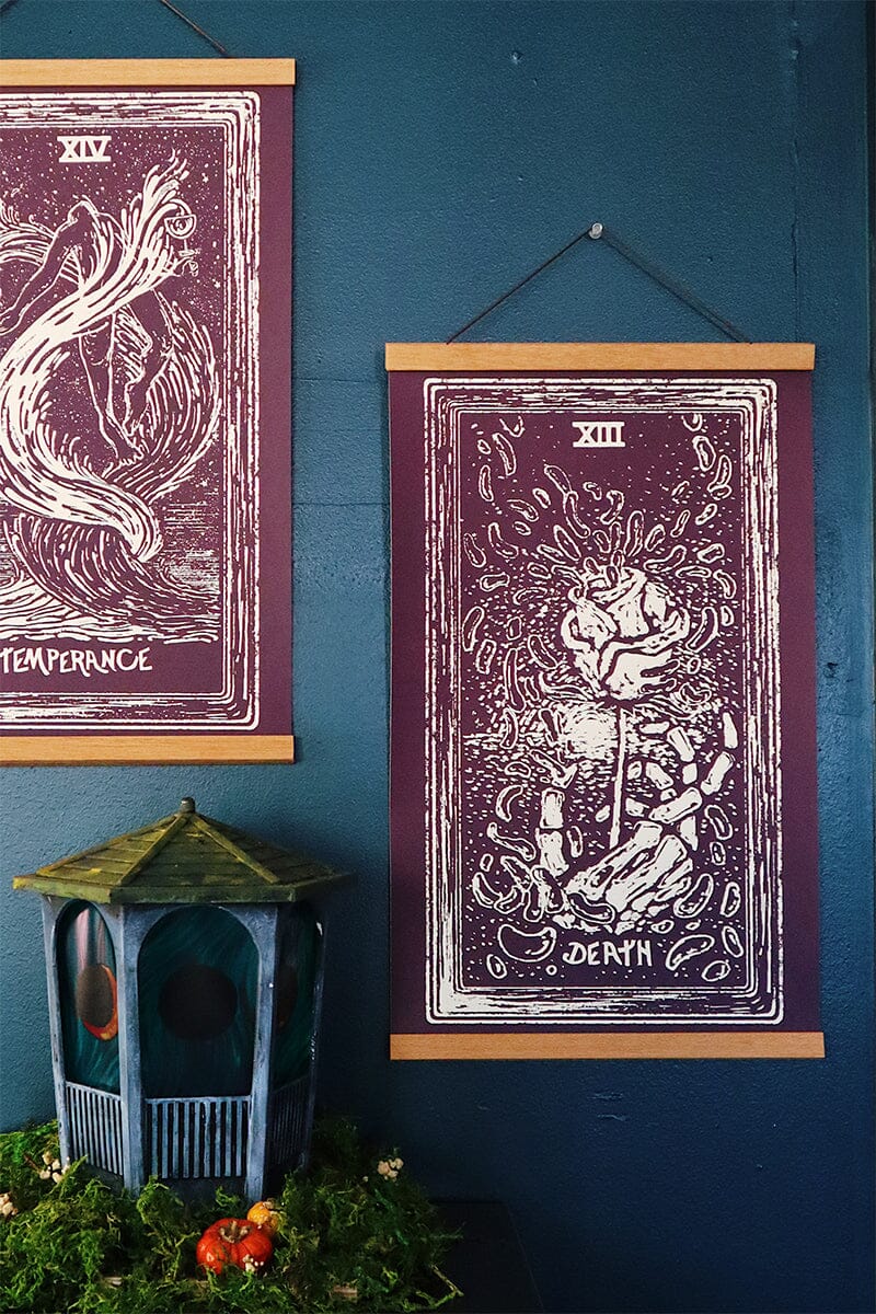 Death Light Visions Tarot Print - Tarot Wall Art - Transformation Art