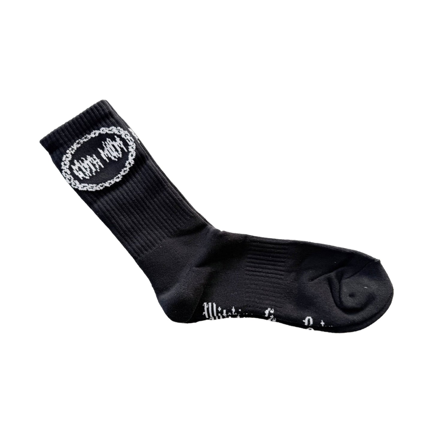 Goth Mom Doom Socks Adults - Gothic Crew Socks - Alternative Fashion Accessory