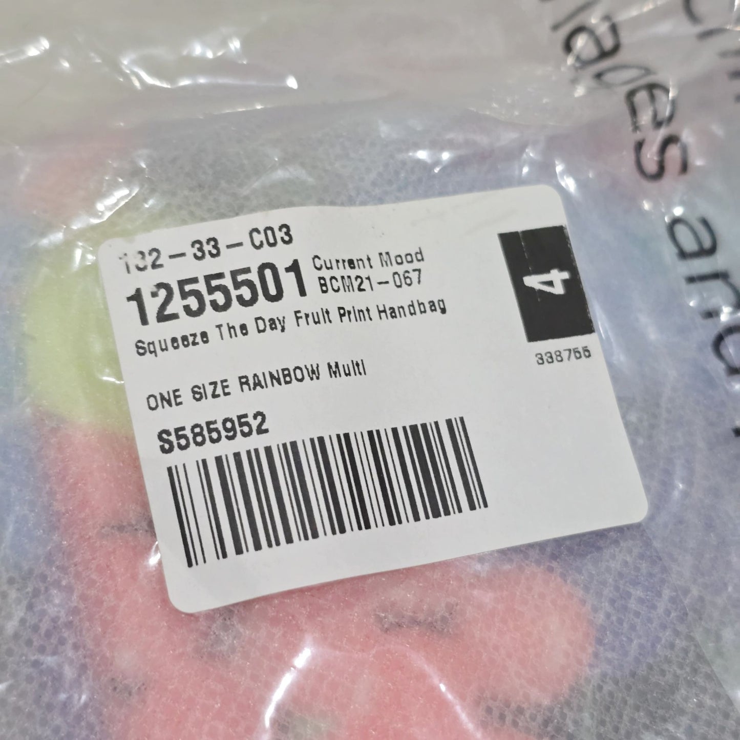 Fruit Print Shoulder Bag With Silver Buckle & Strap Closure -  - Shoulder Bags