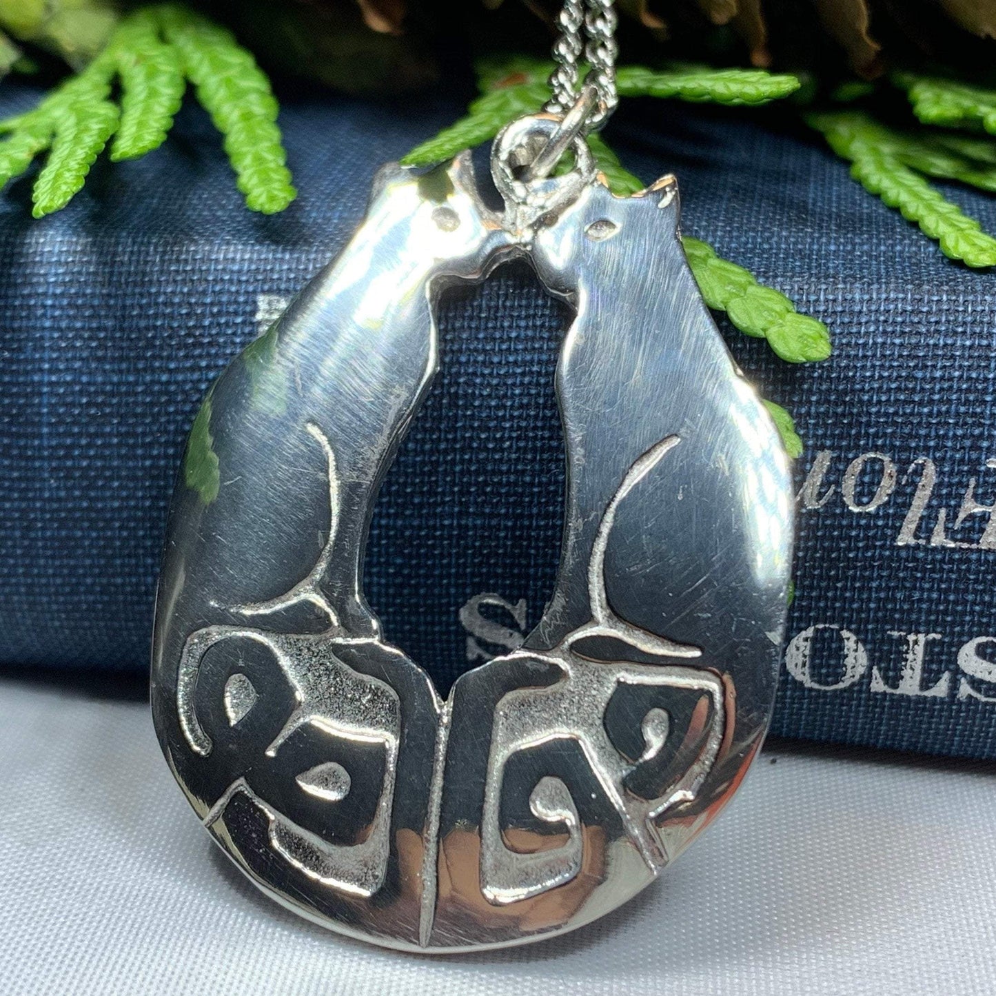 Celtic Cats Necklace -  - Pendant