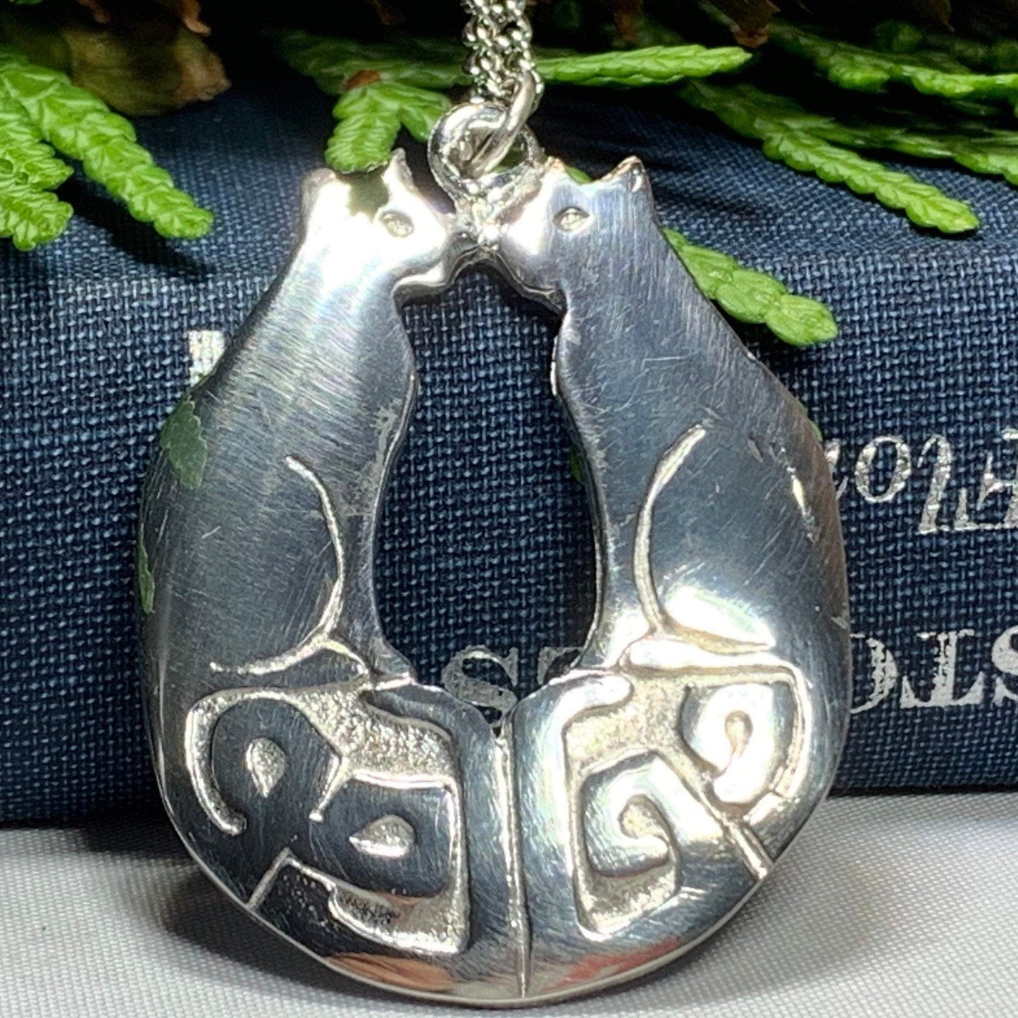 Celtic Cats Necklace -  - Pendant