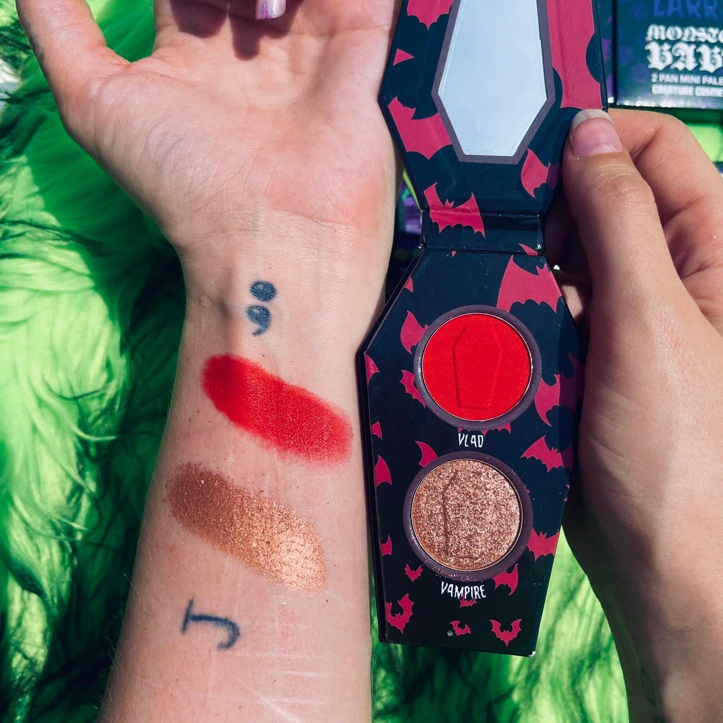 Vicious Vlad Mini Eyeshadow Palette - Gothic Vampire Makeup - Dark Beauty Cosmetics