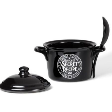 Alchemy Gothic Witches Secret Recipe Bowl -  - Lidded Bowl