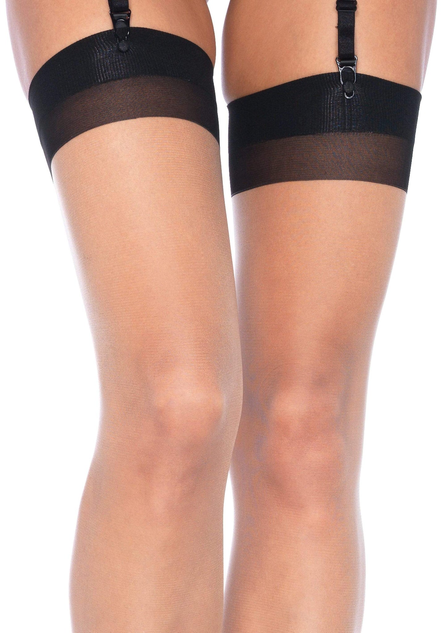 Grace Cuban Contrast Heel Stockings -  - Hosiery