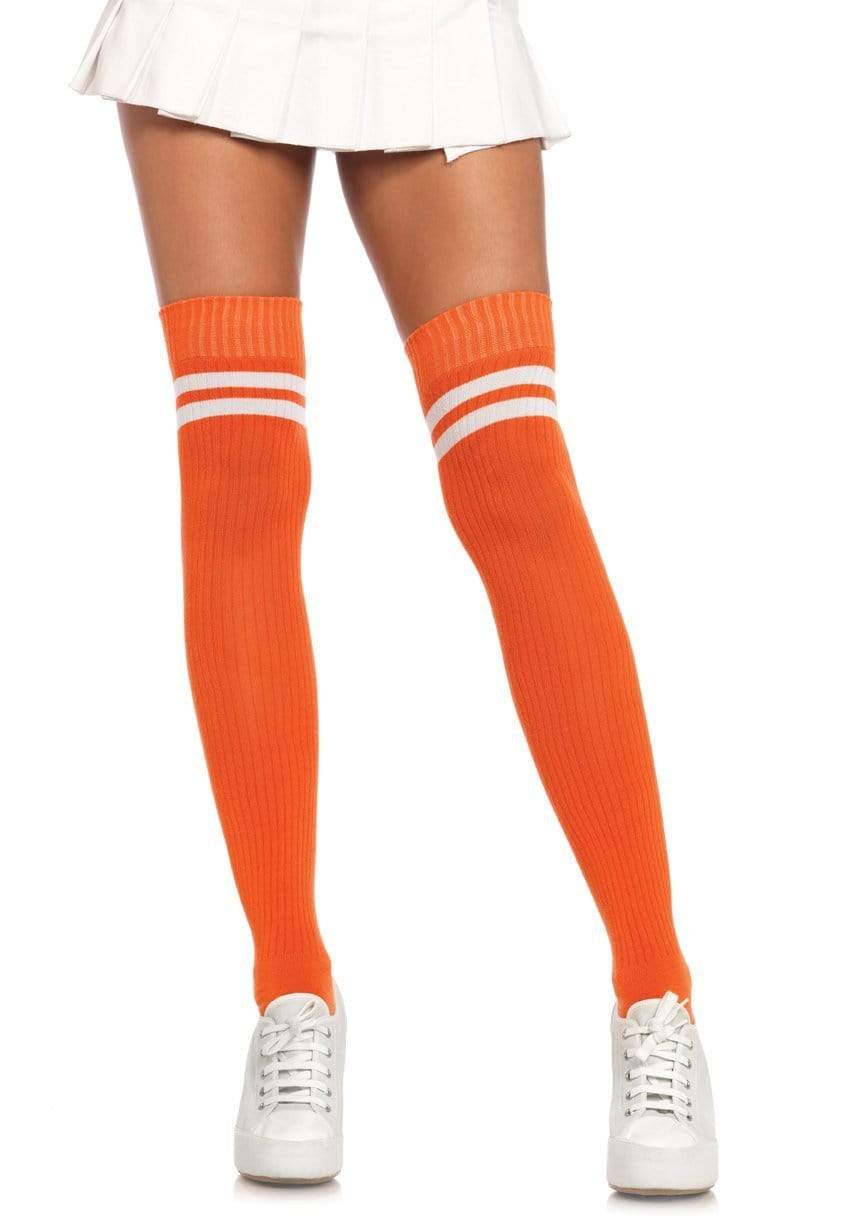 Dina Athletic Thigh High Stockings - - Hosiery