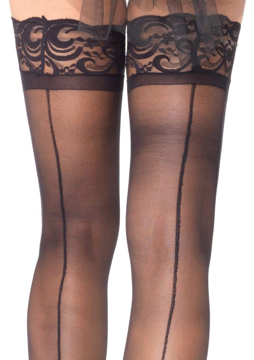 Mila Thigh High Lace Stockings - Sexy & Sweet - - Thigh High Lace Stockings