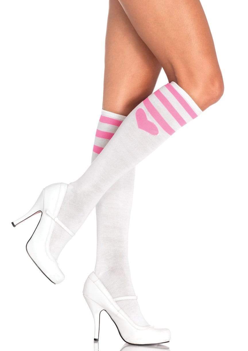 Sweetheart Athletic Knee Socks -  - Hosiery