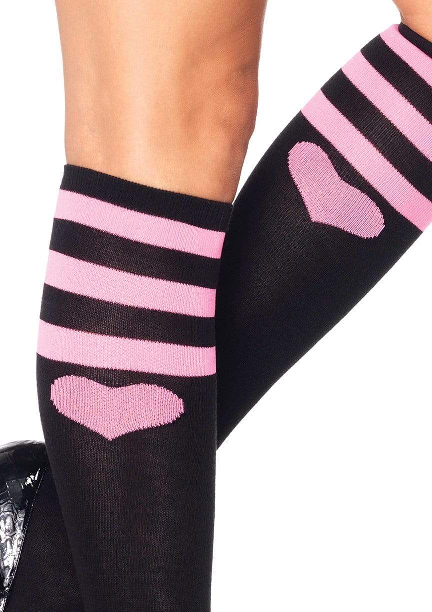 Sweetheart Athletic Knee Socks -  - Hosiery