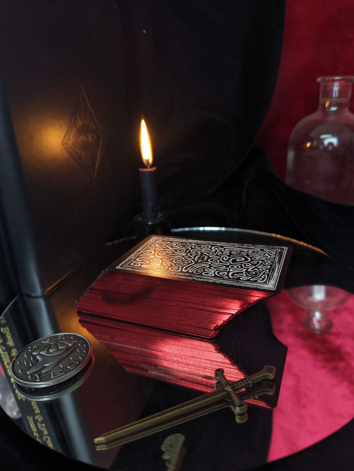 Little Night Visions Tarot Deck - Mini Tarot Cards - Pocket Tarot Deck