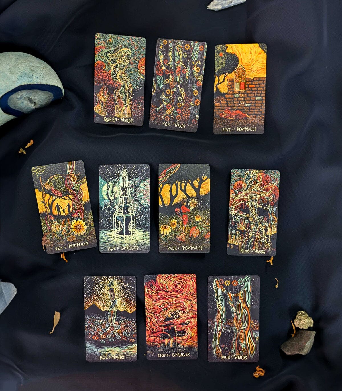 Little Prisma Visions Tarot Deck – Travel-Sized Tarot for Beginners & Experts - - Deck