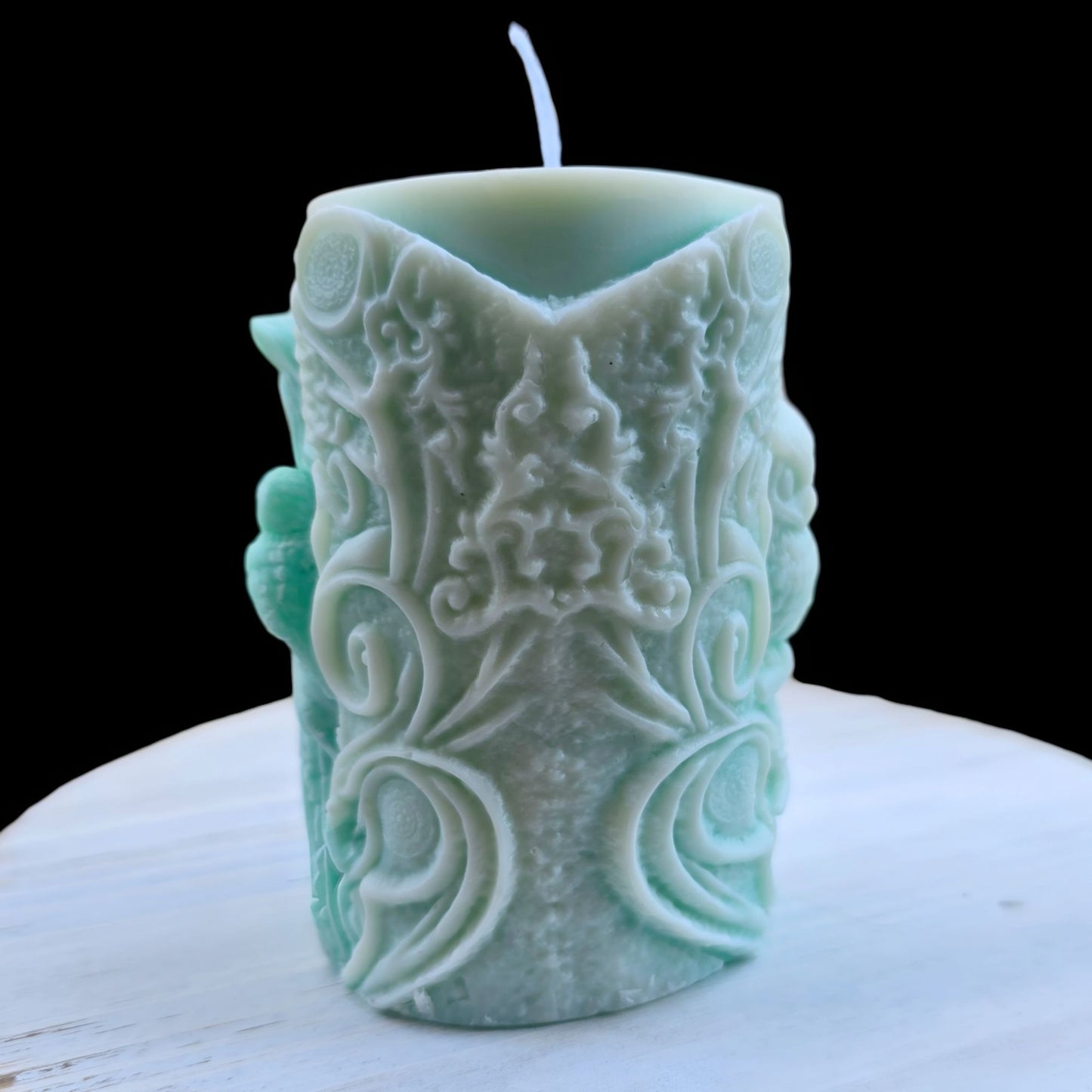 Handmade ✦ Witch & Owl Candle ✦ Vanilla Oatmeal Raisin Soy Wax Gothic Decor