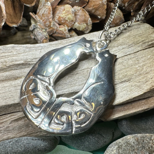 Celtic Cats Necklace -  - Pendant