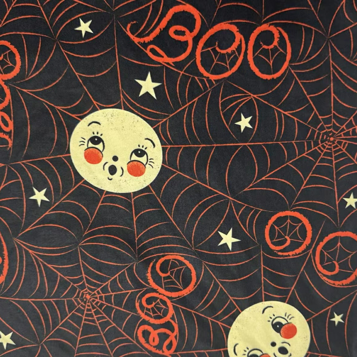 Luna Boo Orange Webs & Stars - Johanna Parker (Exclusive) - Pocket Leggings - - Leggings