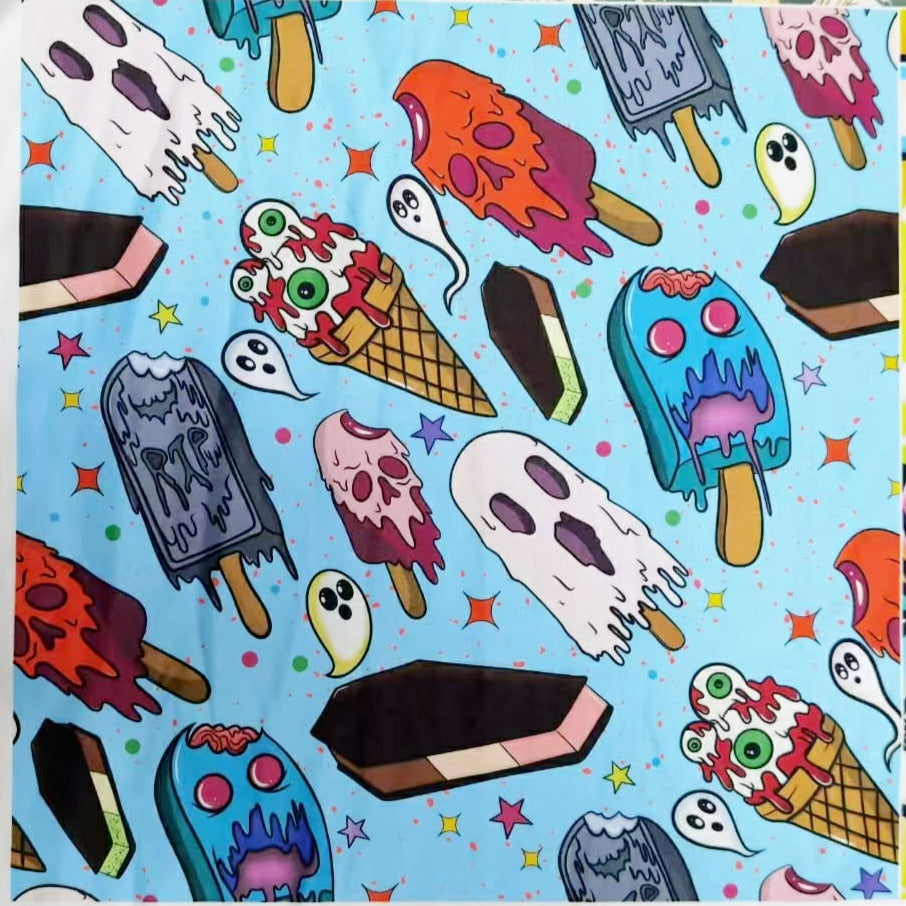 Pre-Order: Monster Ice Cream Capris, Leggings & Biker Shorts (Exclusive) - High-quality Handcrafted Vibrant Leggings - - Leggings