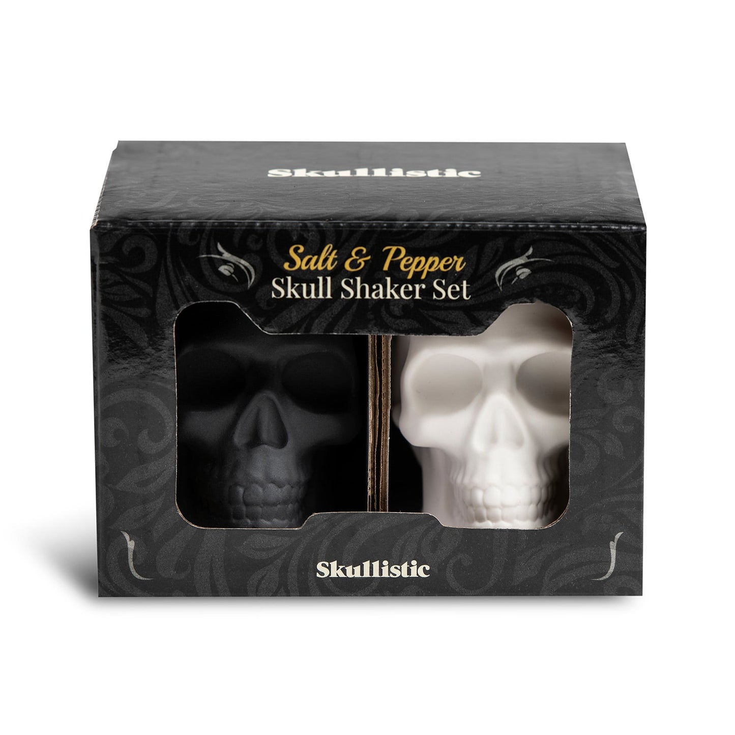 Skullistic Porcelain Skull Salt & Pepper Shaker Set -  - Condiment Shakers