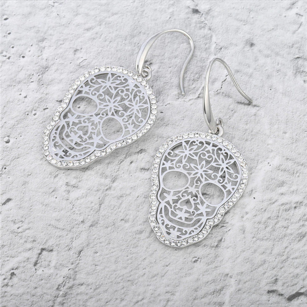 Sugar Skull Drop Earrings -  - Earrings