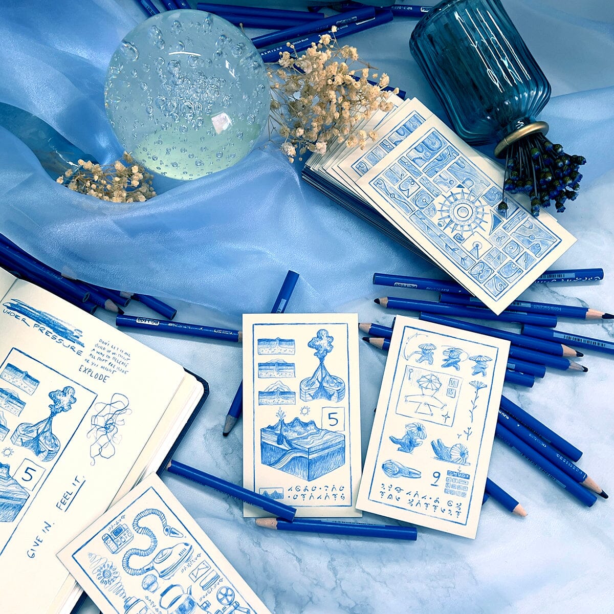 The Cerulean Sequence Oracle Deck - Numerology Oracle Cards - Spiritual Divination