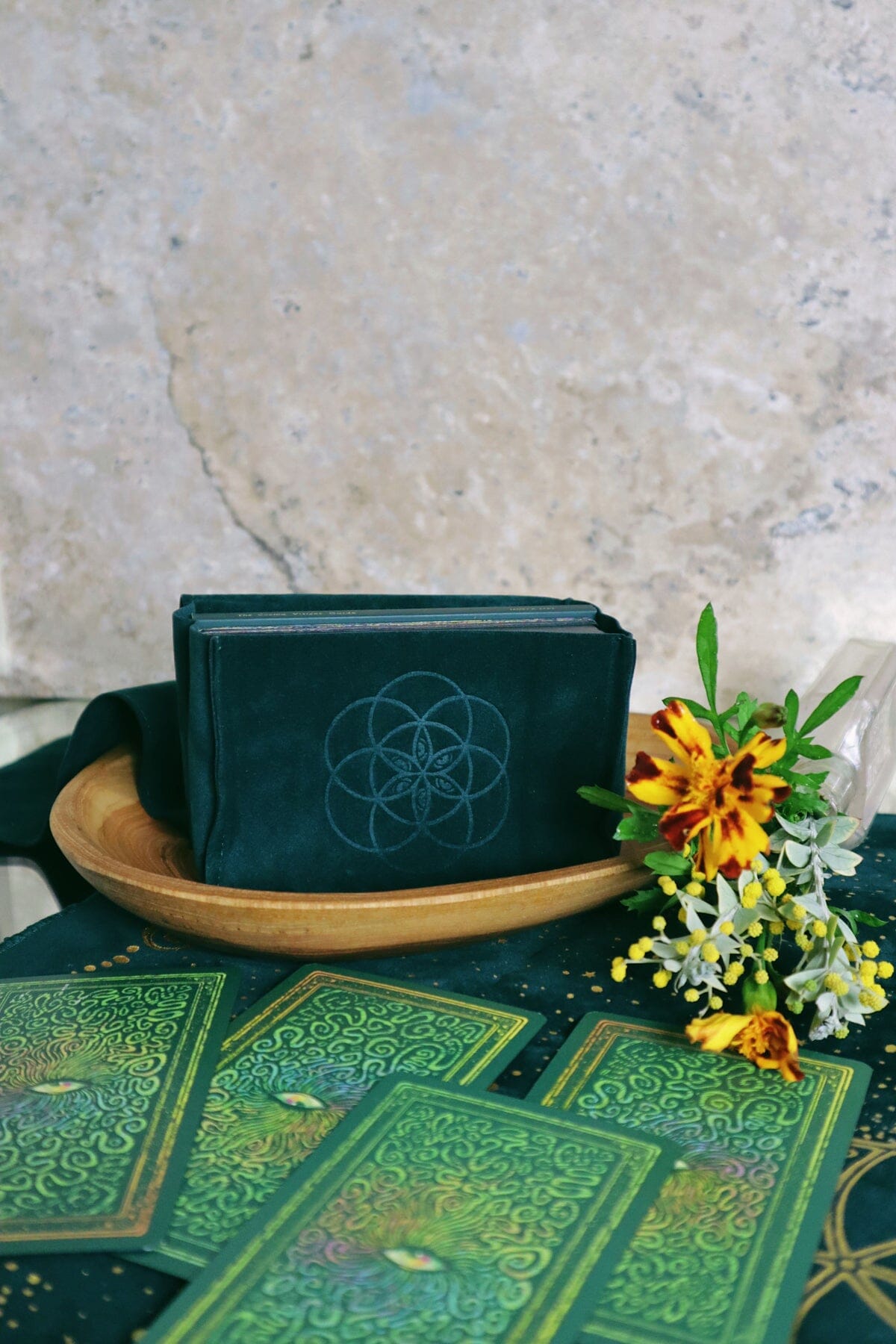 Cosma Visions Tarot Satchel - Mystical Card Bag - Divination Travel Case