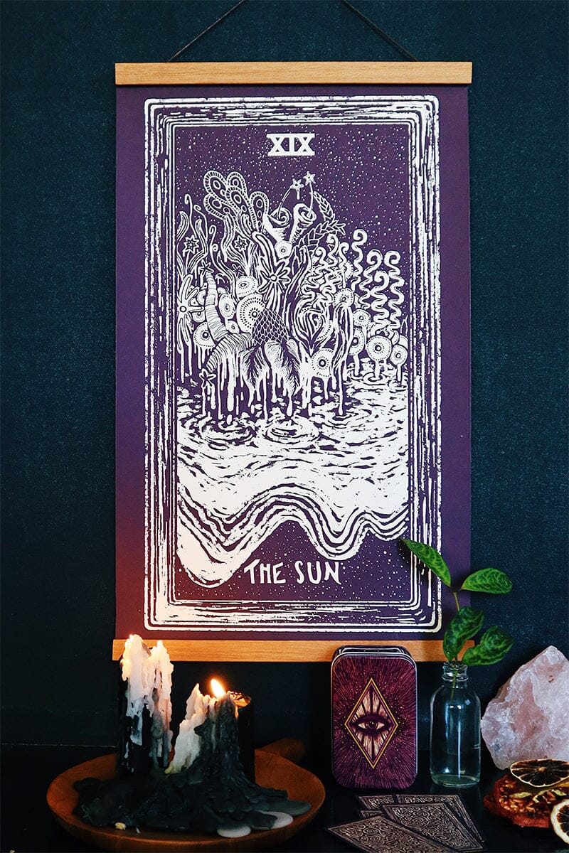 The Sun Light Visions Tarot Print - Tarot Wall Art - Spiritual Decor