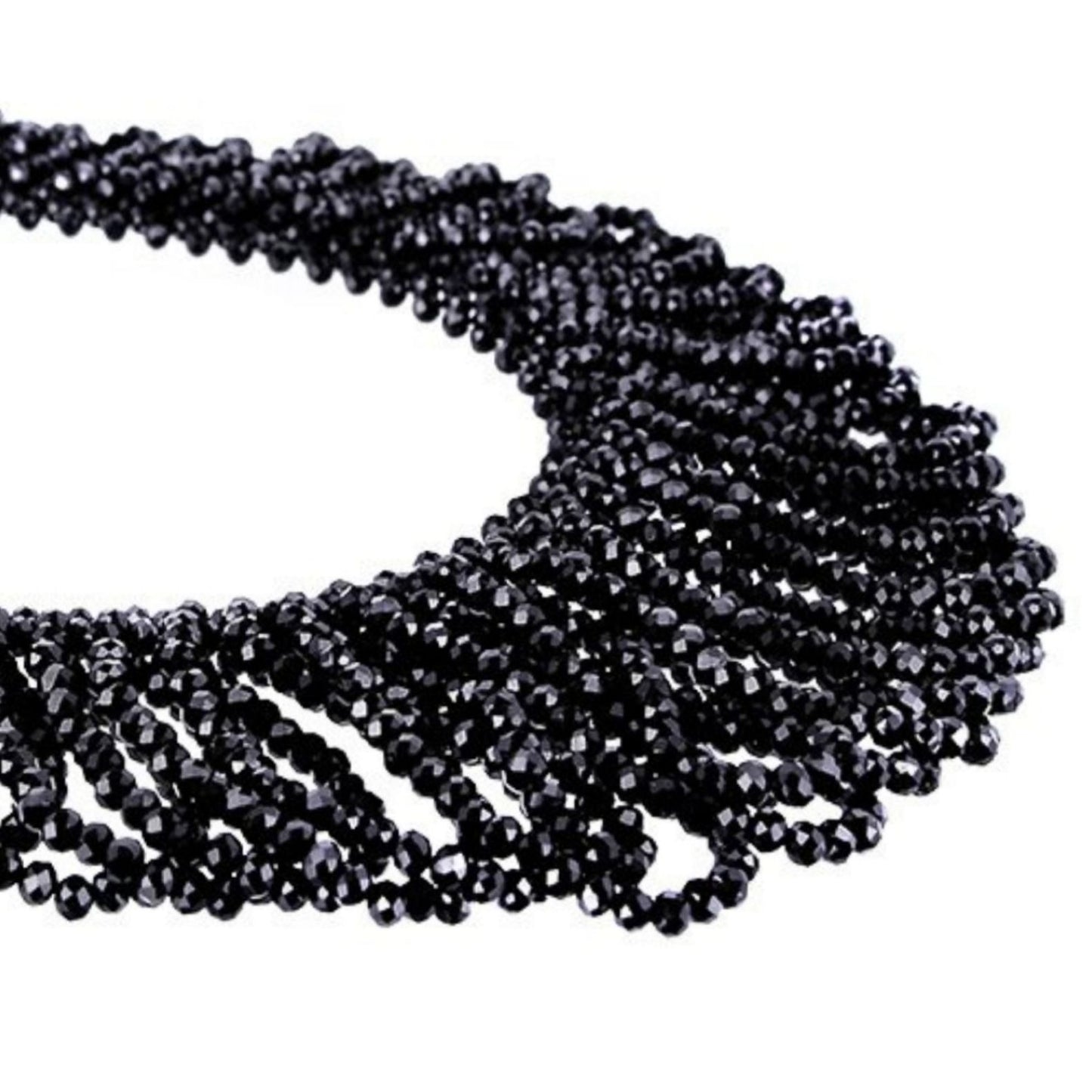 Elegant Black Big Beaded Statement Necklace - Restyle - Jewelry