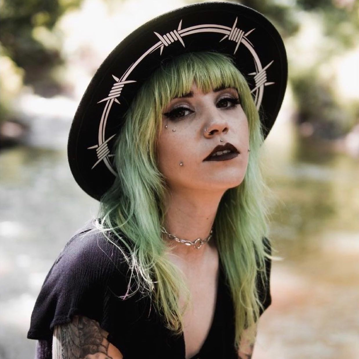 Vegan Felt Hat - Barbed Wire -  - 