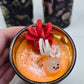 Artisan One Moon Flame Ghouls Night Out Halloween Pumpkin Shot Glass Candle Set