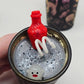 Artisan One Moon Flame Ghouls Night Out Halloween Pumpkin Shot Glass Candle Set