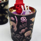 Artisan One Moon Flame Ghouls Night Out Halloween Pumpkin Shot Glass Candle Set