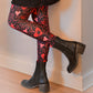 Web of Love Valentine Spooky Spider Web Johanna Parker Exclusive Leggings -  - Leggings