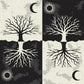 As Above So Below Tree Knee High Socks -  - Socks