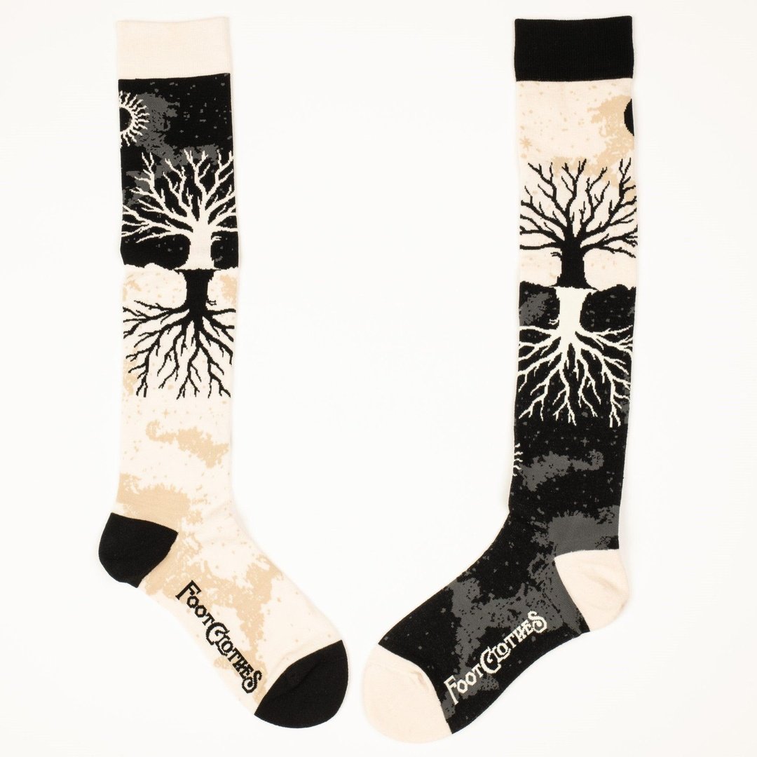 As Above So Below Tree Knee High Socks -  - Socks