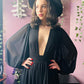 Minerva - Hauntingly Dramatic Mesh Maxi Dress with Built In Shorts  - READY TO SHIP -  - 