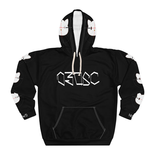 03osc Gir Pullover All Over Print Hoodie Black -  - All Over Prints