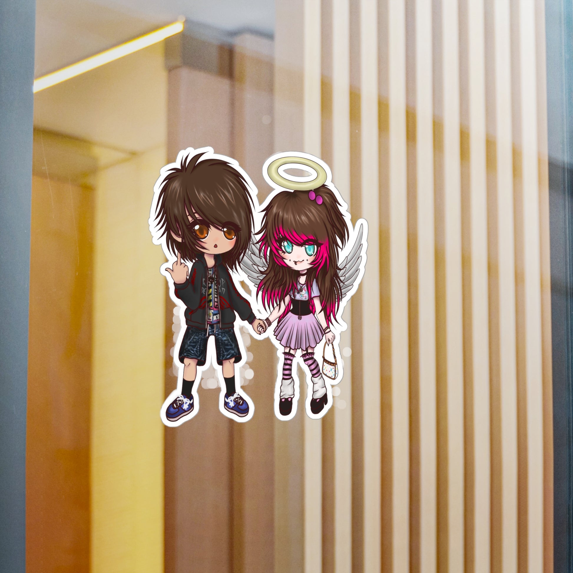 03osc & 8ngelonline Chibi Vinyl Decal Sticker - HKWD - Decals