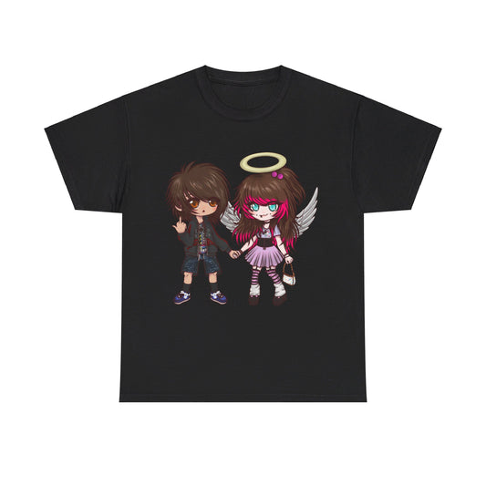 8ngelonline & 03osc Chibi Double Graphic T - Shirt -  - T-Shirt