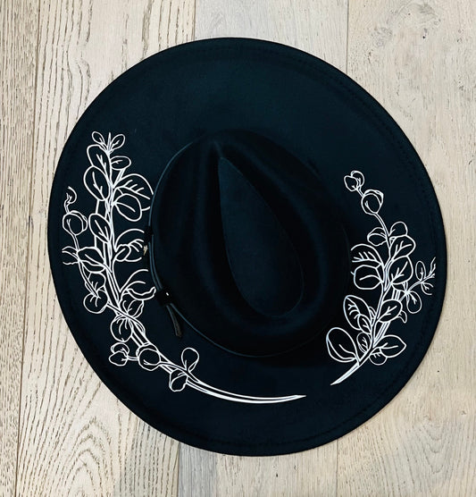 Vegan Felt Hat - XL Brim - Large Eucalyptus -  - 