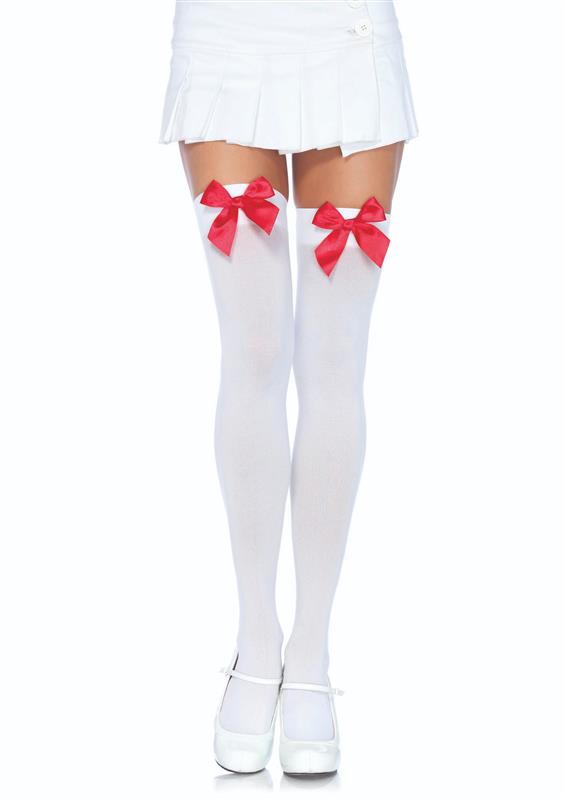 Kay Opaque Thigh Highs - Gothic Thigh High Stockings