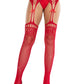 Amelie Rhinestone Garter Belt Tights -  - Hosiery