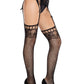 Amelie Rhinestone Garter Belt Tights -  - Hosiery