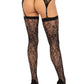 Rachel Lace Thigh Highs and Garter Belt -  - Hosiery