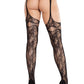 Bloom Net Garter Belt Stockings -  - Hosiery