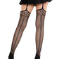 Sinful Fishnet Garter Belt Stockings - Gothic Hosiery - Alternative Fashion Lingerie -  - Garter Belt Thigh Highs